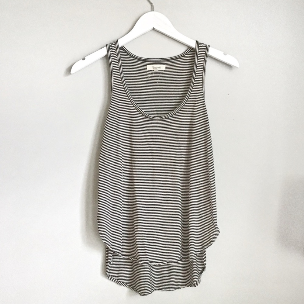 madewell - strum tank top - doran stripe - Picture 2 of 7